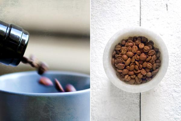 Measure your coffee beans to get the right amount.