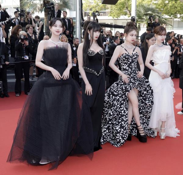 Aespa attended the 76th Cannes Internatio<em></em>nal Film Festival held in Cannes, France, as the ambassadors of Chopard on Wednesday. (SM Entertainment)