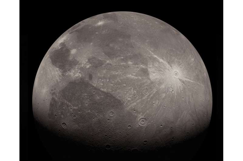 美国宇航局朱诺号在木卫三表面观察到的盐和有机物