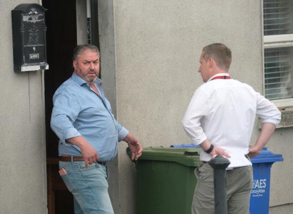 Landlord Kevin Bourke who appeared in a video demanding mo<em></em>ney for damage to a door at one of his properties