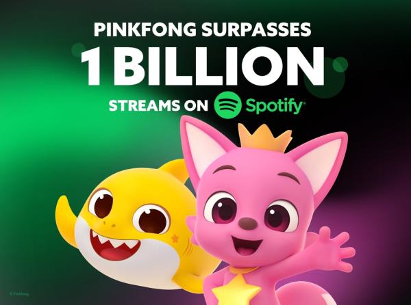 海洋小霸王诞生记！Pinkfong的鲨鱼宝宝在Spotify上掀起海洋狂潮，10亿播放量见证奇迹的诞生！